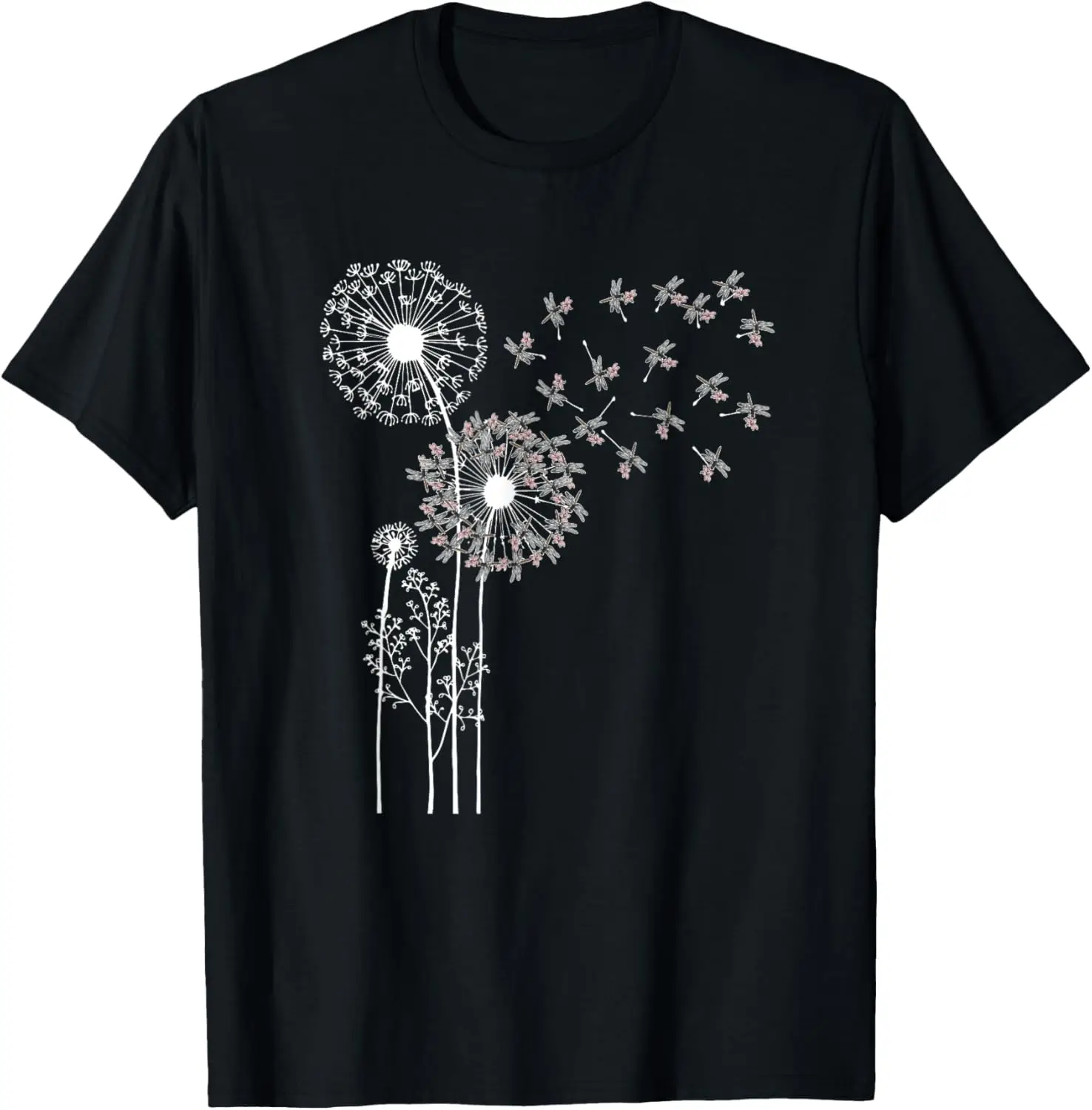 

Forest Animal Insect Dandelion Dragonfly T-Shirt