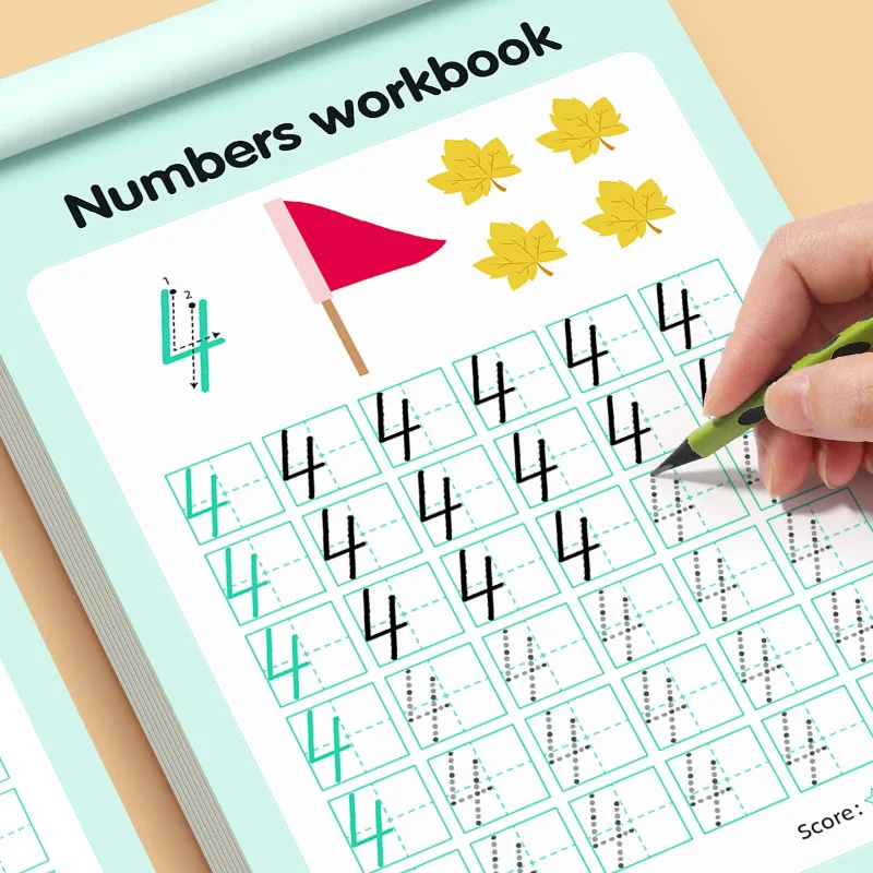 Number Tracing Book 0-100 - Kids Dot Matrix Copybook For Pen Control Kindergarten Writing Practice Workbook