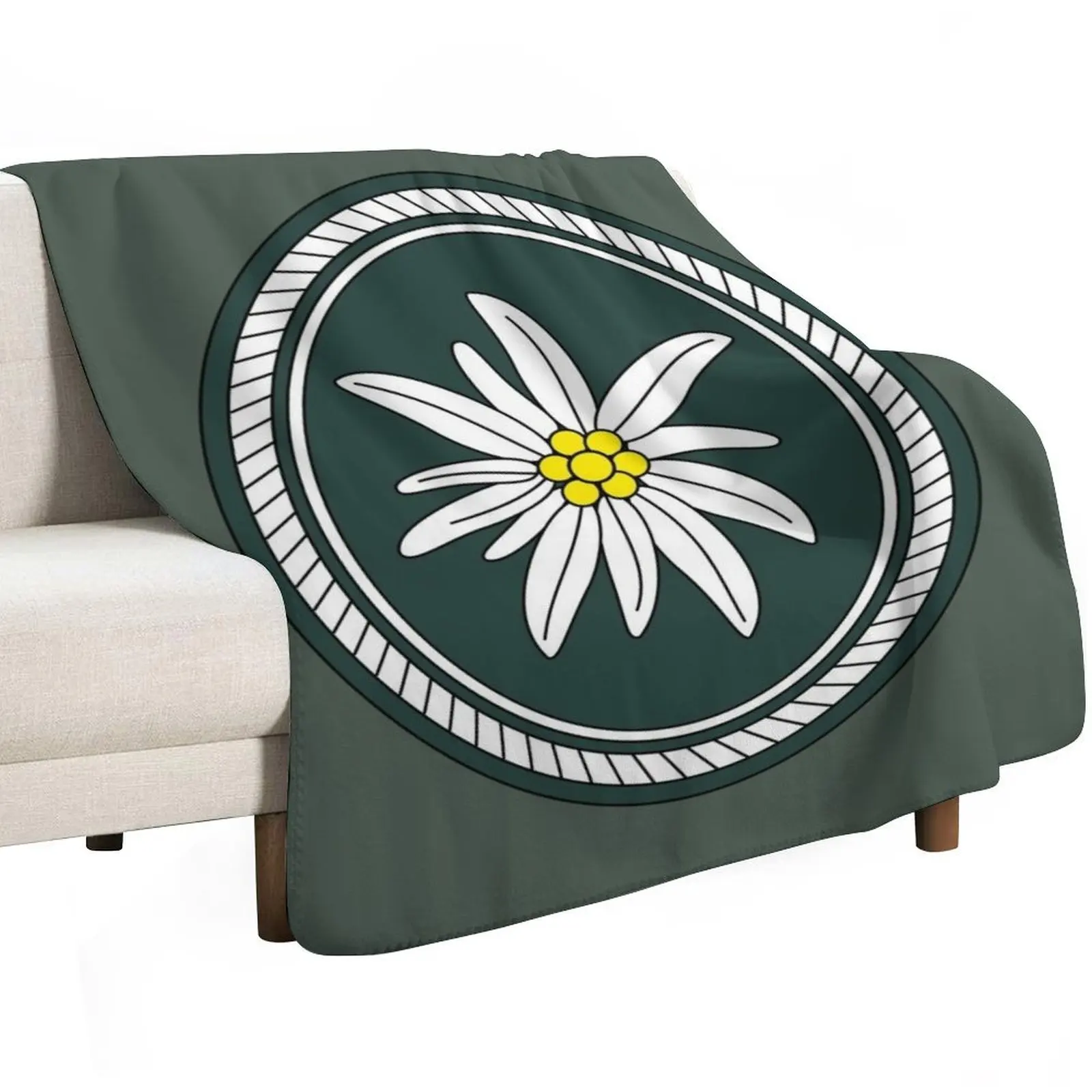 

1st Mountain Division - 1. Gebirgsdivision (German Bundeswehr - Historical) Throw Blanket decorative Luxury Bed linens Blankets