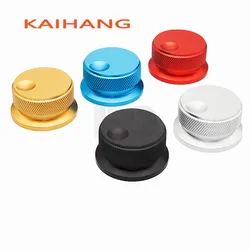 1PCS 38×20mm All aluminum solid core knob cap Potentiometer Amplifier volume knob Electronic instrument cap circular hole 6MM