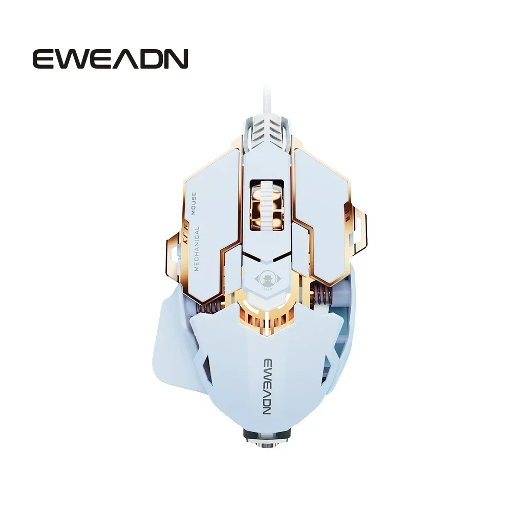 EWEADN G5 Wired Mouse Audible or Silent Mouse Full Key Macro Programming  CSGO E-Sports Gaming Mouse PC Gamer Laptop Accessories