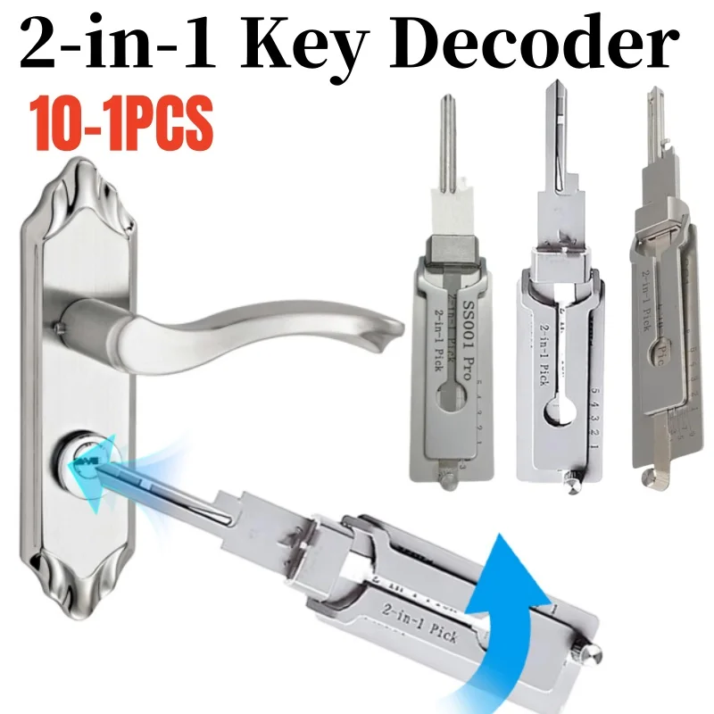 

Декодер ключей 2-в-1 SS001. Доступный крючок. Ручной захват. Прецизионные инструменты из нержавеющей стали. Уплотнительное кольцо. Наборы для ремонта. ﻿