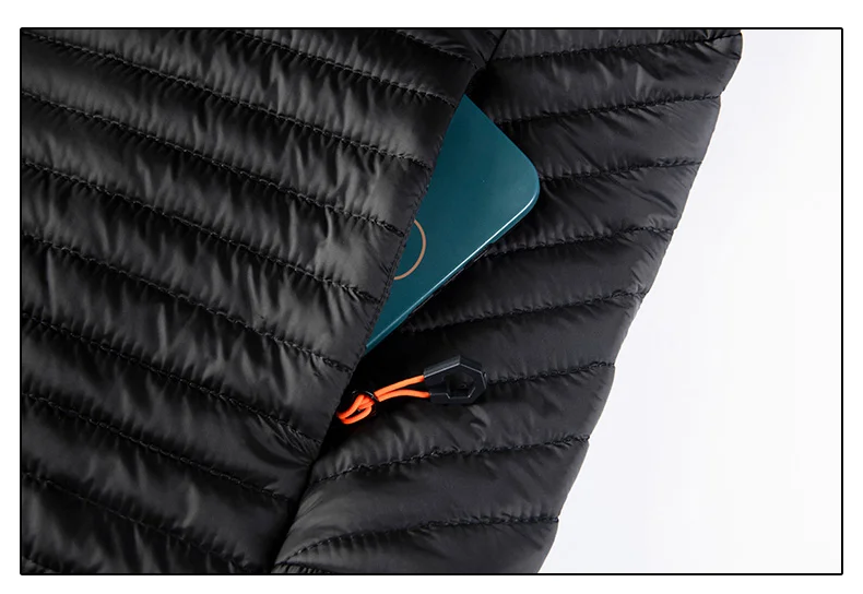 Autumn Winter New Jacket Man Outdoor Camping Coat Ultralight Hiking Jackets Stand-up Collar Casual Waistcoat Brand Clothing