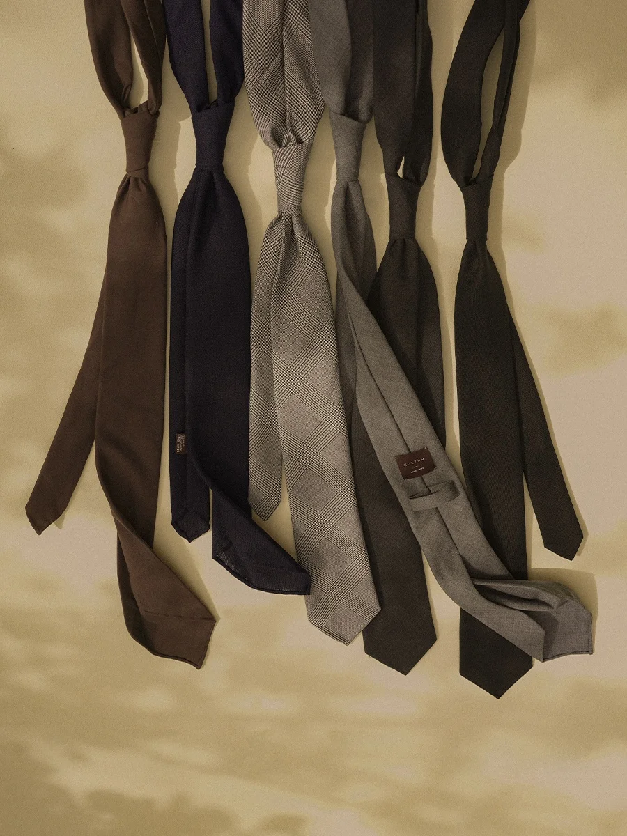 

Cultum Handmade Lightweight Soft Woolen Tie for Men Business Fashion Dress Shirt Decoration Classic Italian Style Necktie