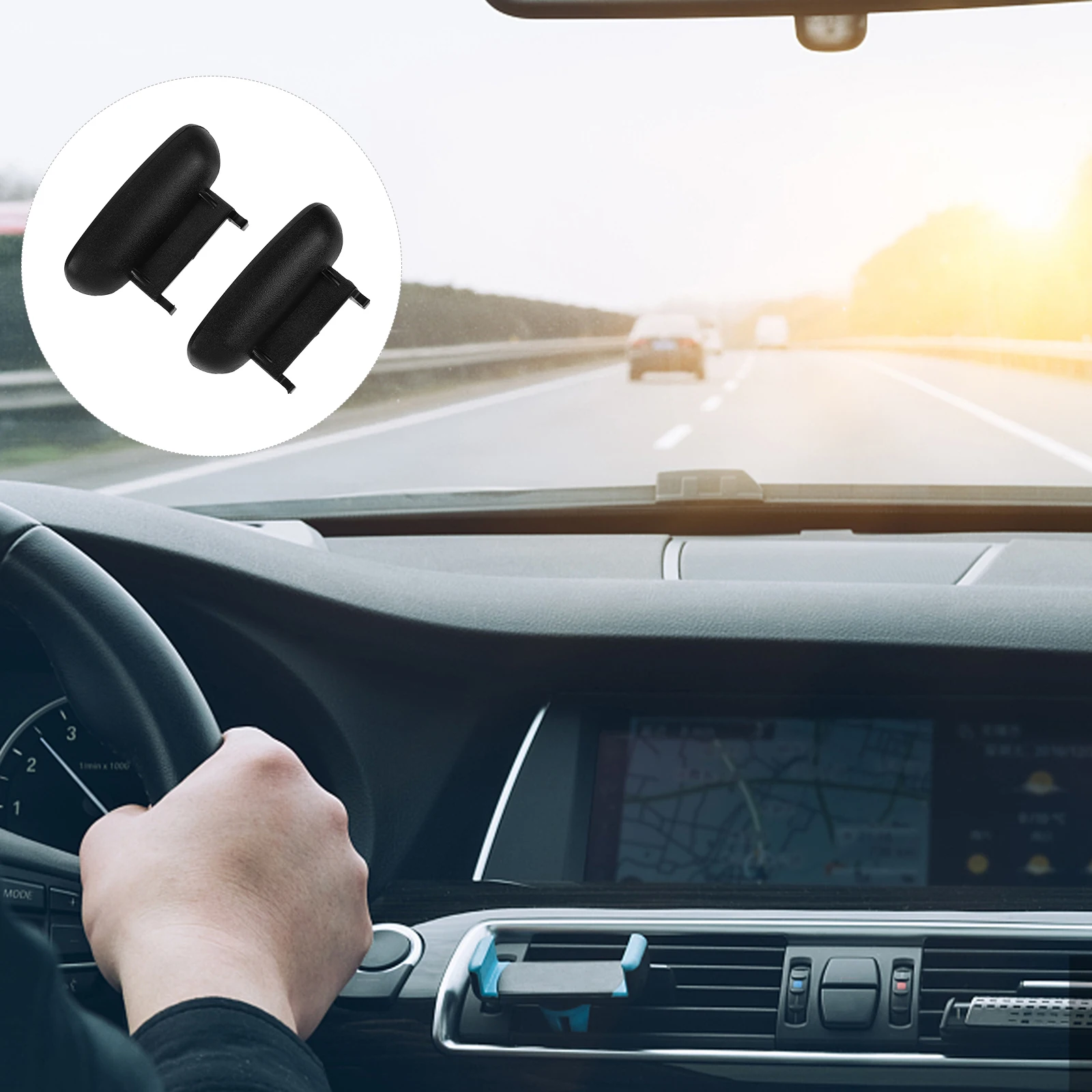 

2Pcs Center Console Armrest Lock Latch Replacement Car Accessory ABS Lid Buckle For Fit Secure Closure Durability Easy