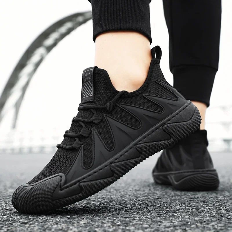 Fashion Sneakers Lightweight Casual Shoes Men Platform Non-slip Running Shoes Men Sports Shoes Male Mesh Breathable Comfortable