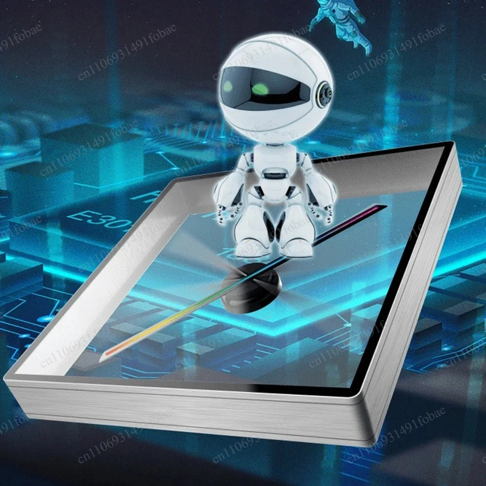 Aluminium Alloy Cover 3D Holographic Fan WiFi LED Advertising Player Remote Controlled Display