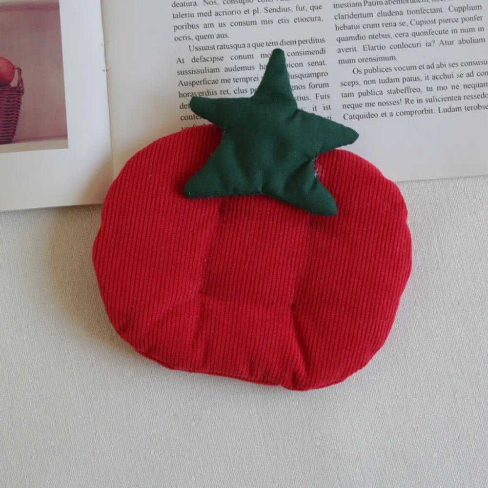 

Fabric Material Drink Cup Mat Storage Photoaphy Props Apple Checkered Cup Coaster Heat Resistant Desktop Ornaments