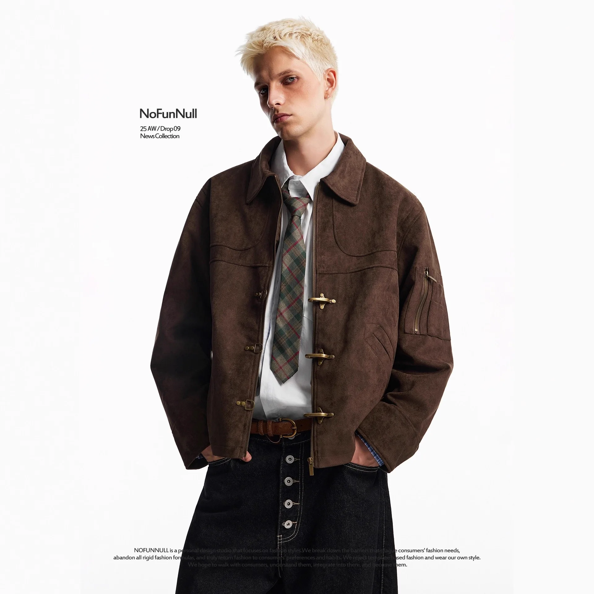 

Spring New Melad Washed Leather Jacket Men PU Leather American Style Trendy Motorcycle Couple Turn-down Collar Jacket