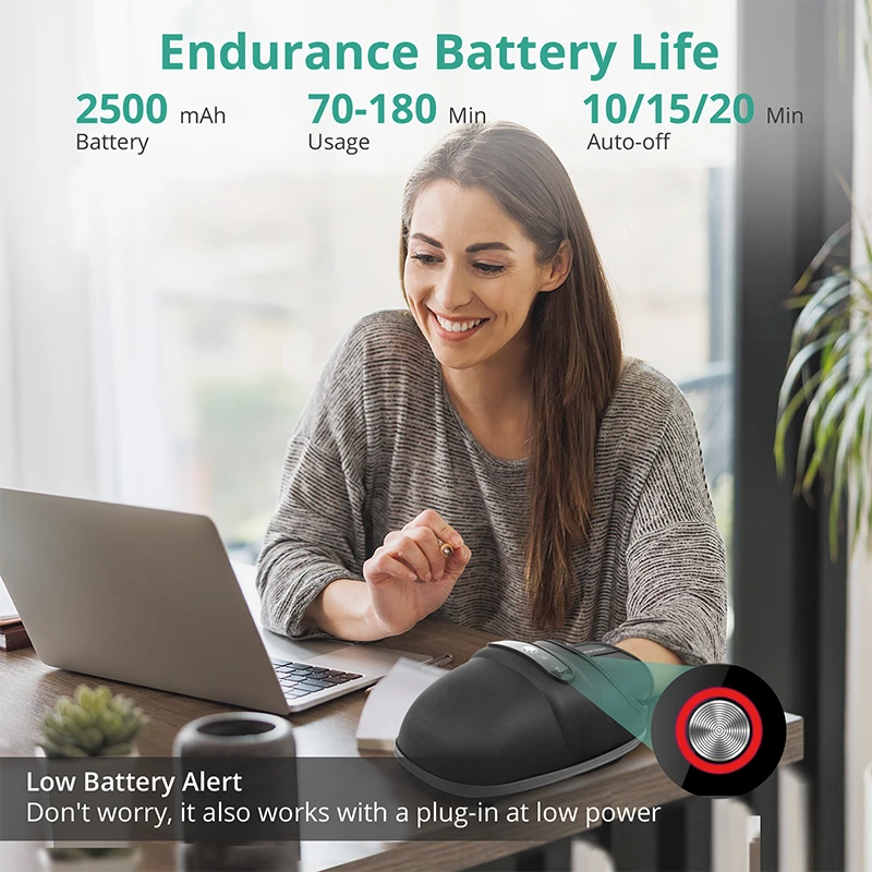 Hand massager air compression therapy