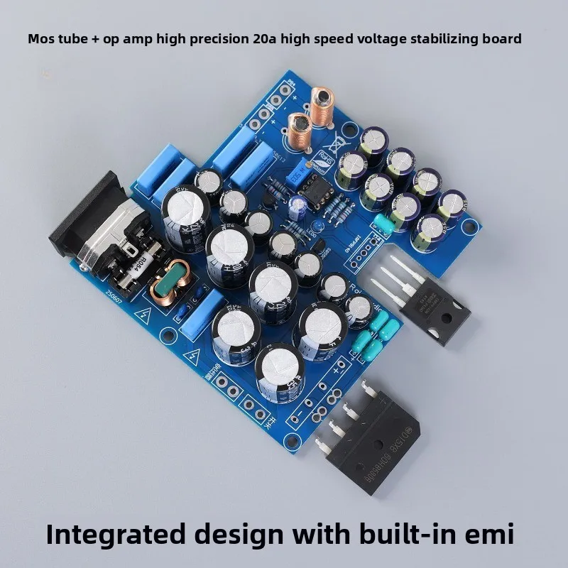 Dc linear regulated power supply finished board op+mos high-speed low-noise daffy host router power board