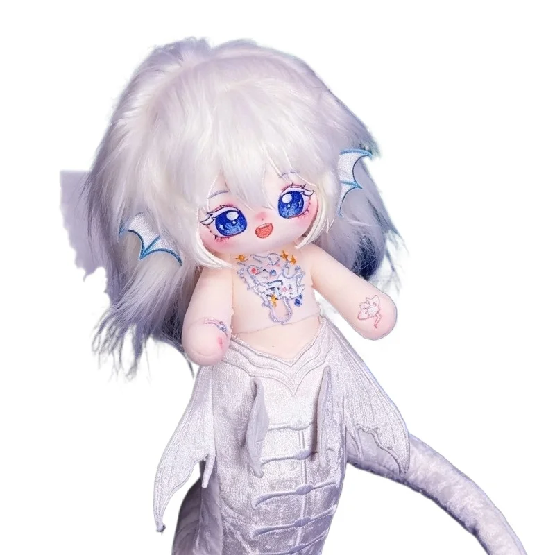 

20cm Anime Preference Of Paseidon Bai Aixing Kawaii Cosplay Soft Cotton Doll Body With Skeleton Cartoon Dress Up Toy Figure Gift