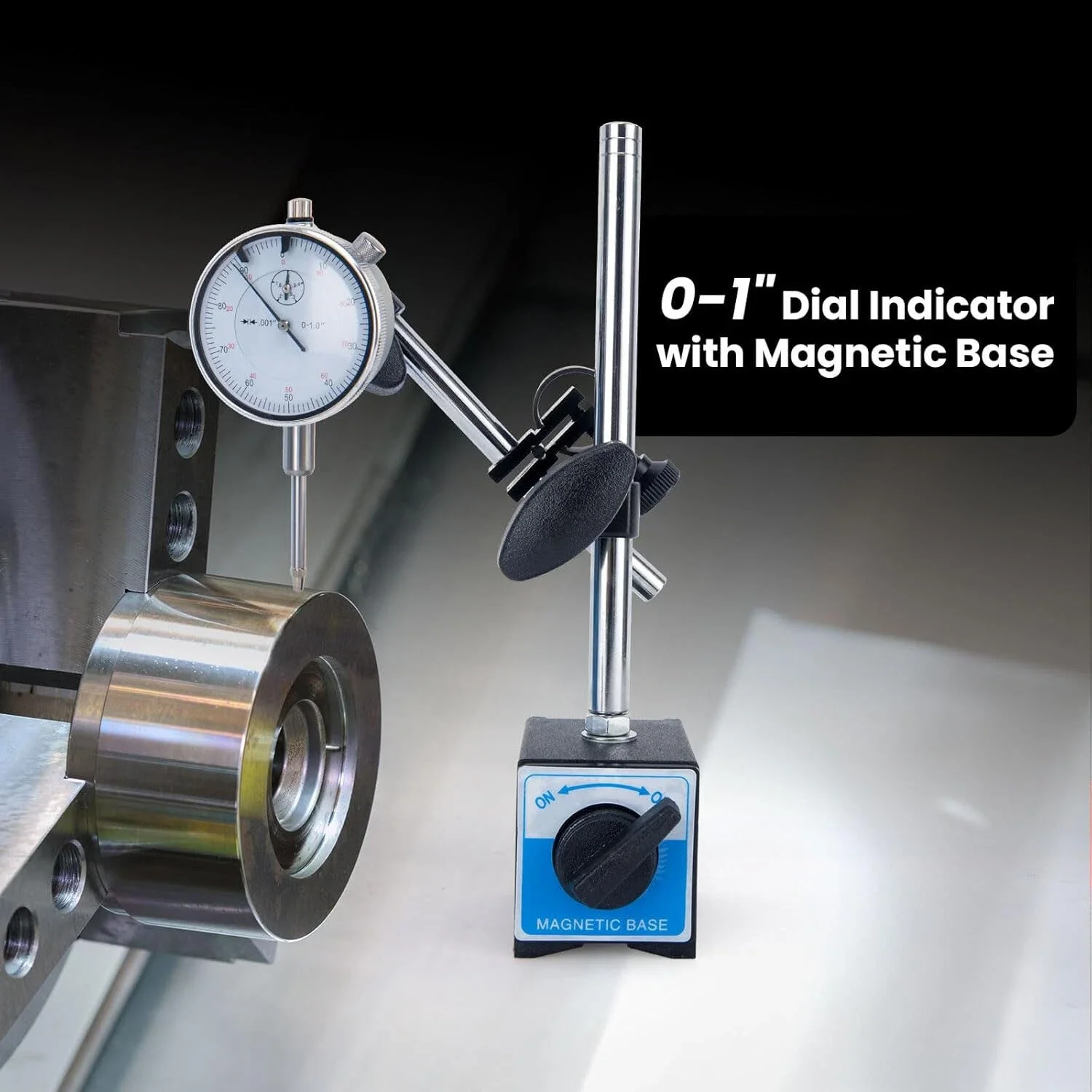 마그네틱 베이스가 있는 다이얼 인디케이터 범용 유연한 다이얼 테스트 인디케이터 미세 조정 가능한 홀더 스탠드 정밀 측정 도구