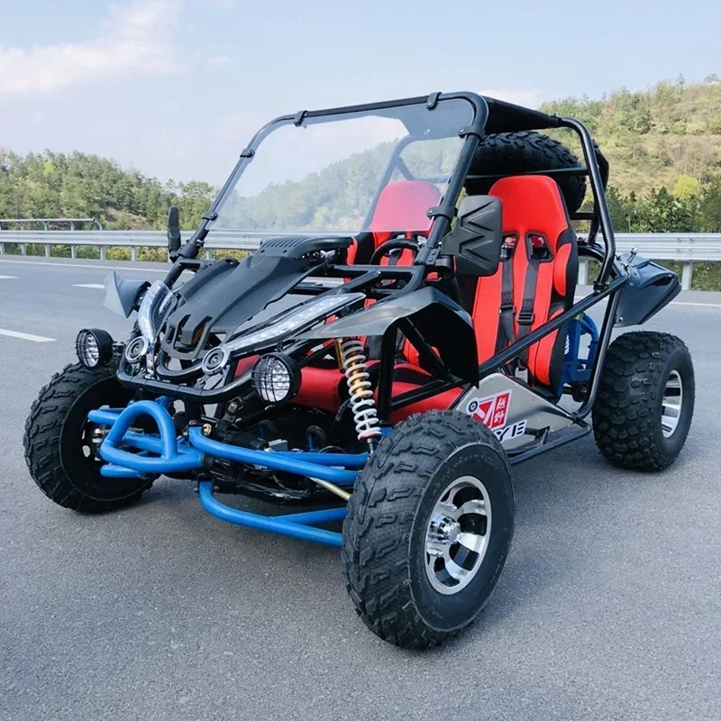 Farm Utv Atv Double Seats Gokart 200cc Gas Engine Buggies Off Road Go Kart Cross Cheap Dune 4x4 Offroad Buggy For Adult