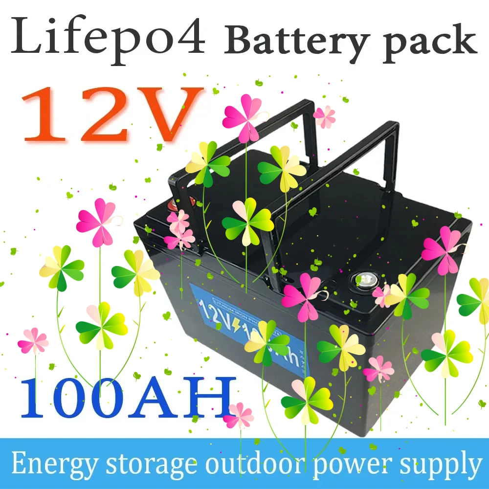 

Lifepo4 high power 12V 100AH Special Battery for RV High Capacity Solar Bed Car Energy Storage Battery Pack