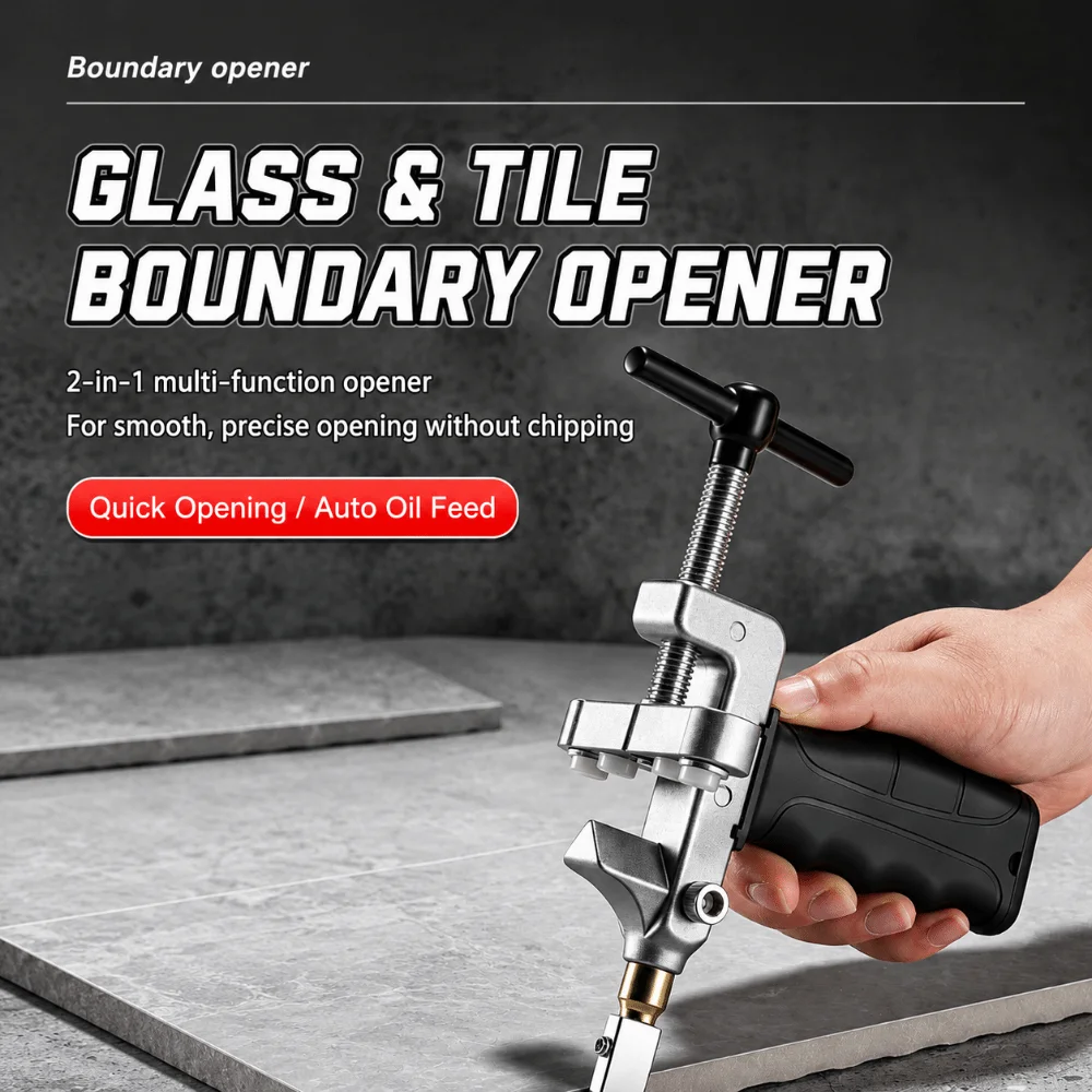 Hand Held 2 In 1 Tile Breaker High Efficiency Compact Size Hand Held Kit Labor Save Fast Cut Craft Glass Cutting Tool