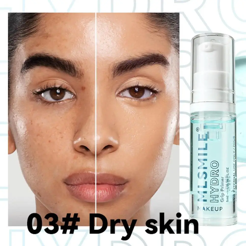 5ml Moisturizing Facial Base Primer Hydrating Face Evens Makeup Control Skin Oil Gel Pre Invisible Pores Brightens Q5H2