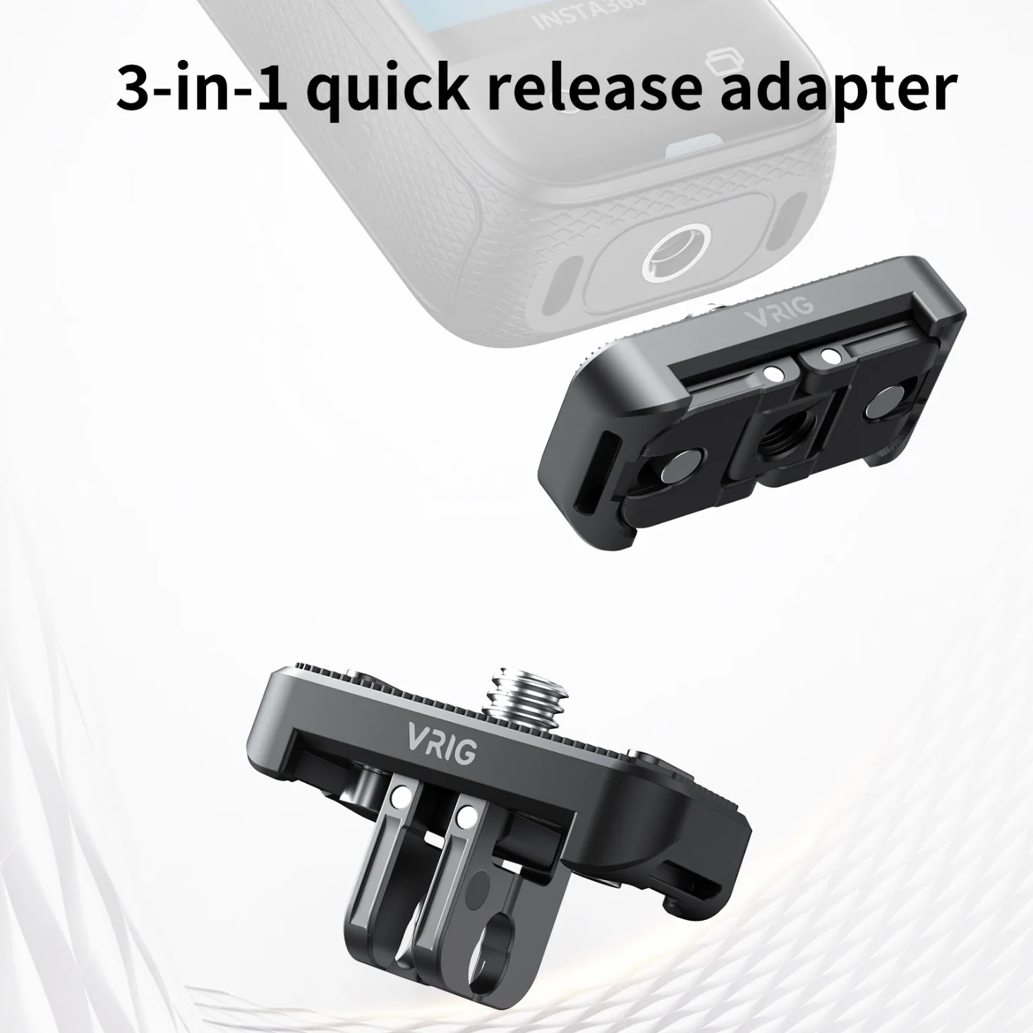 VRIG AC18/AC19 3-in-1 Magnetische Quick Release Adapter Basis Camera Statief Quick Release Mount Vervanging voor Insta360 X4