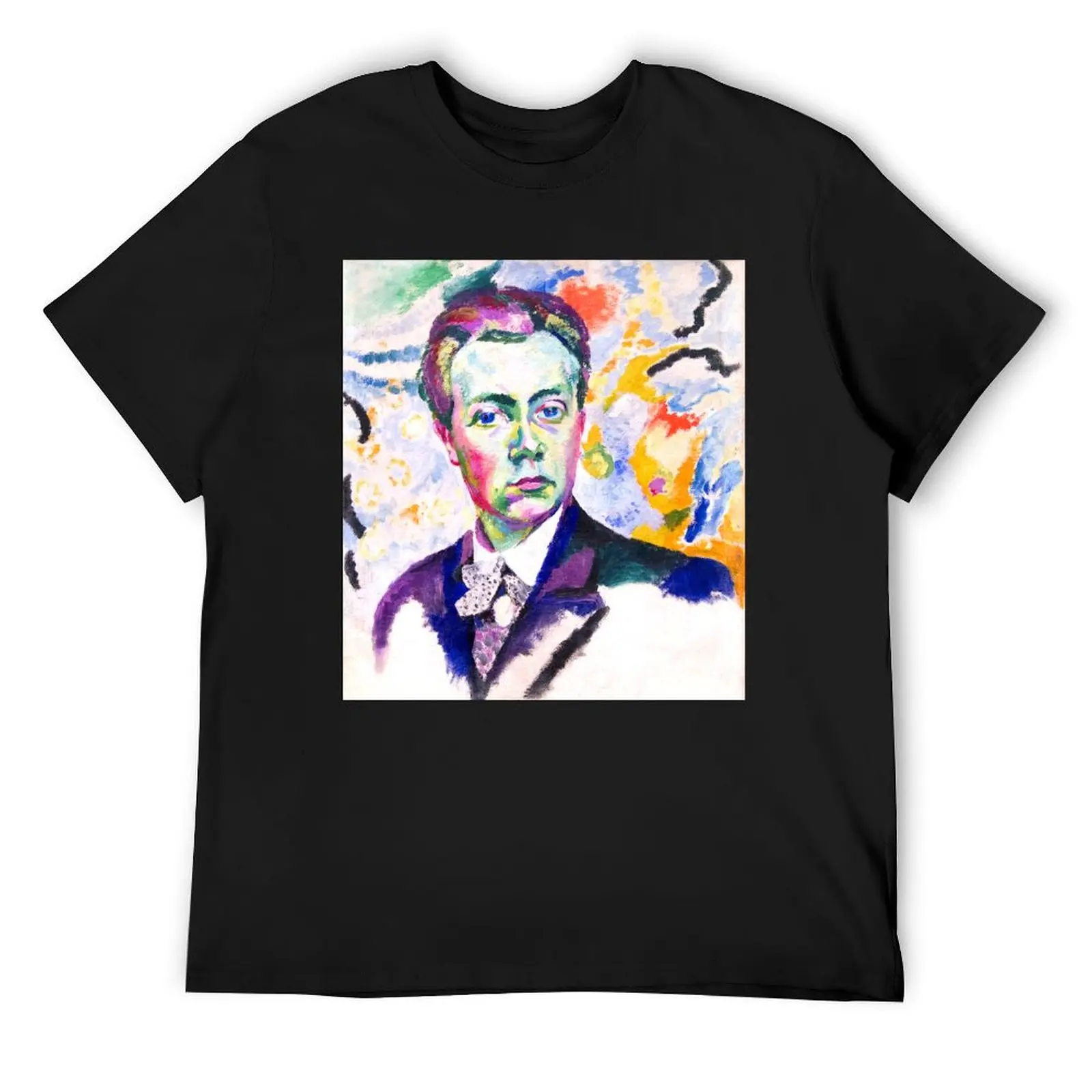 Robert Delaunay - Self-Portrait T-Shirt summer top sports fans vintage t shirts mens t shirts casual stylish