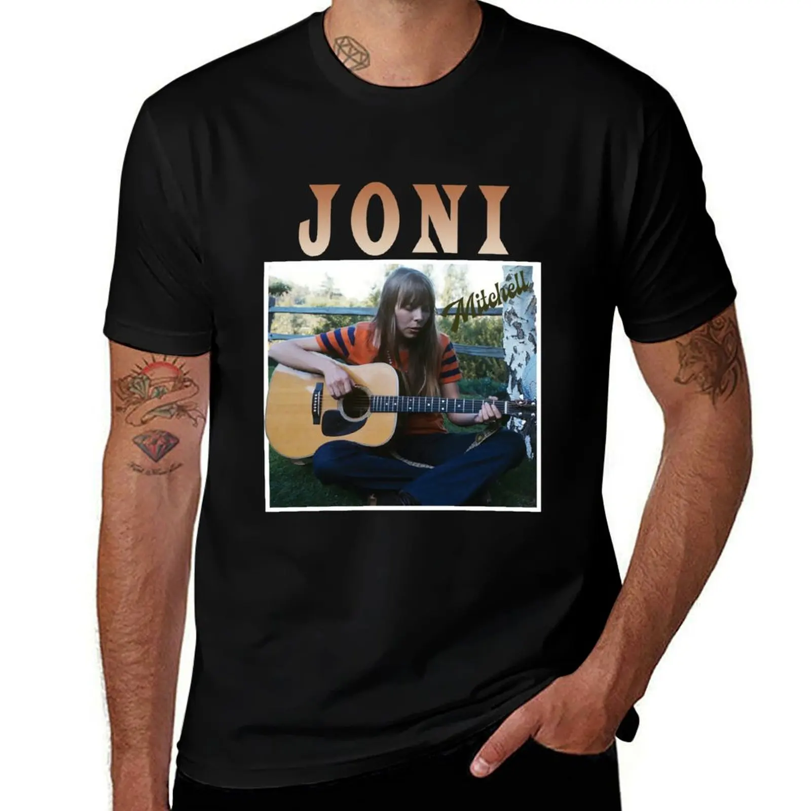 Футболка в ретро-стиле Joni Mitchell для фанатов, футболка с принтом в стиле уличного искусства