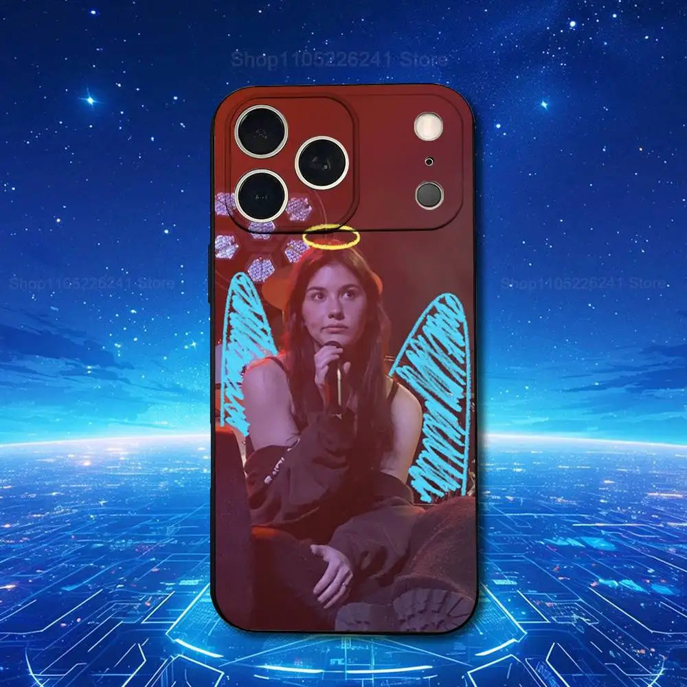 G-Gracie Singer A-Abrams Handyhülle für iPhone 17,16,15,14,13,12,11,Plus,Pro Max,XS,X,XR,SE,Mini,8,7,Weiches Silikon Schwarz