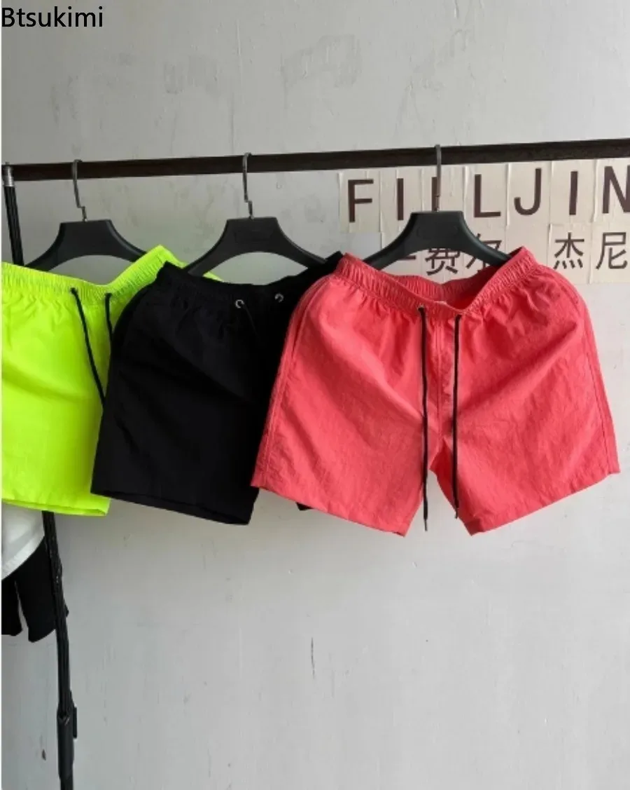 Plus Size 6XL 7XL Summer Casual Shorts for Men Drawstring Elastic Waist Loose Gym Shorts Quick Dry Sweatpants Male Beach Shorts