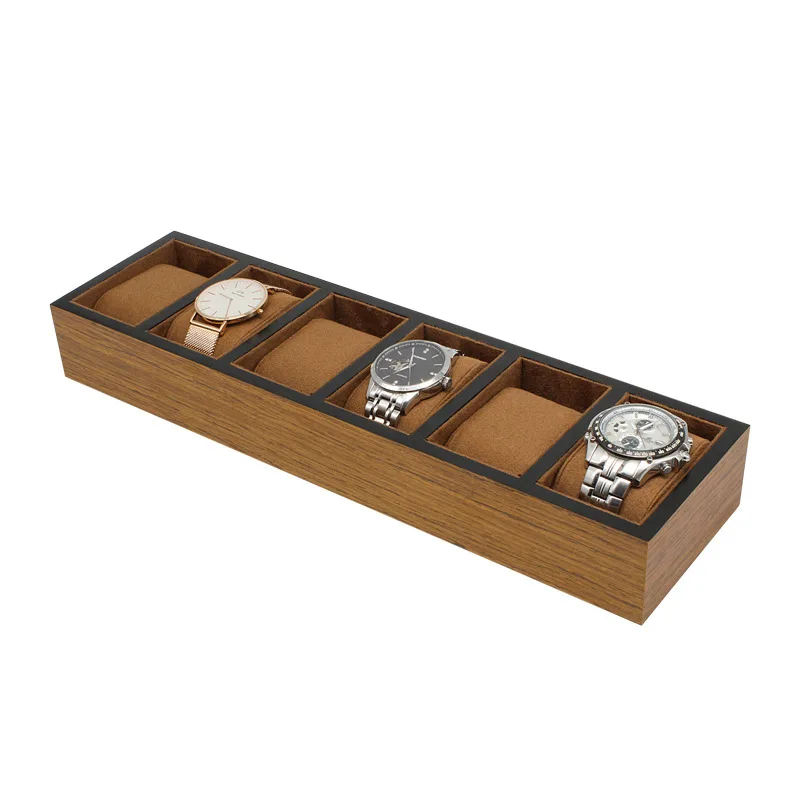 Wooden Watch Box Display Cabinet for Watch Store Hard Wholesale Watch Boxes Storage Organizer Box Showcase Watches Stand Pillows