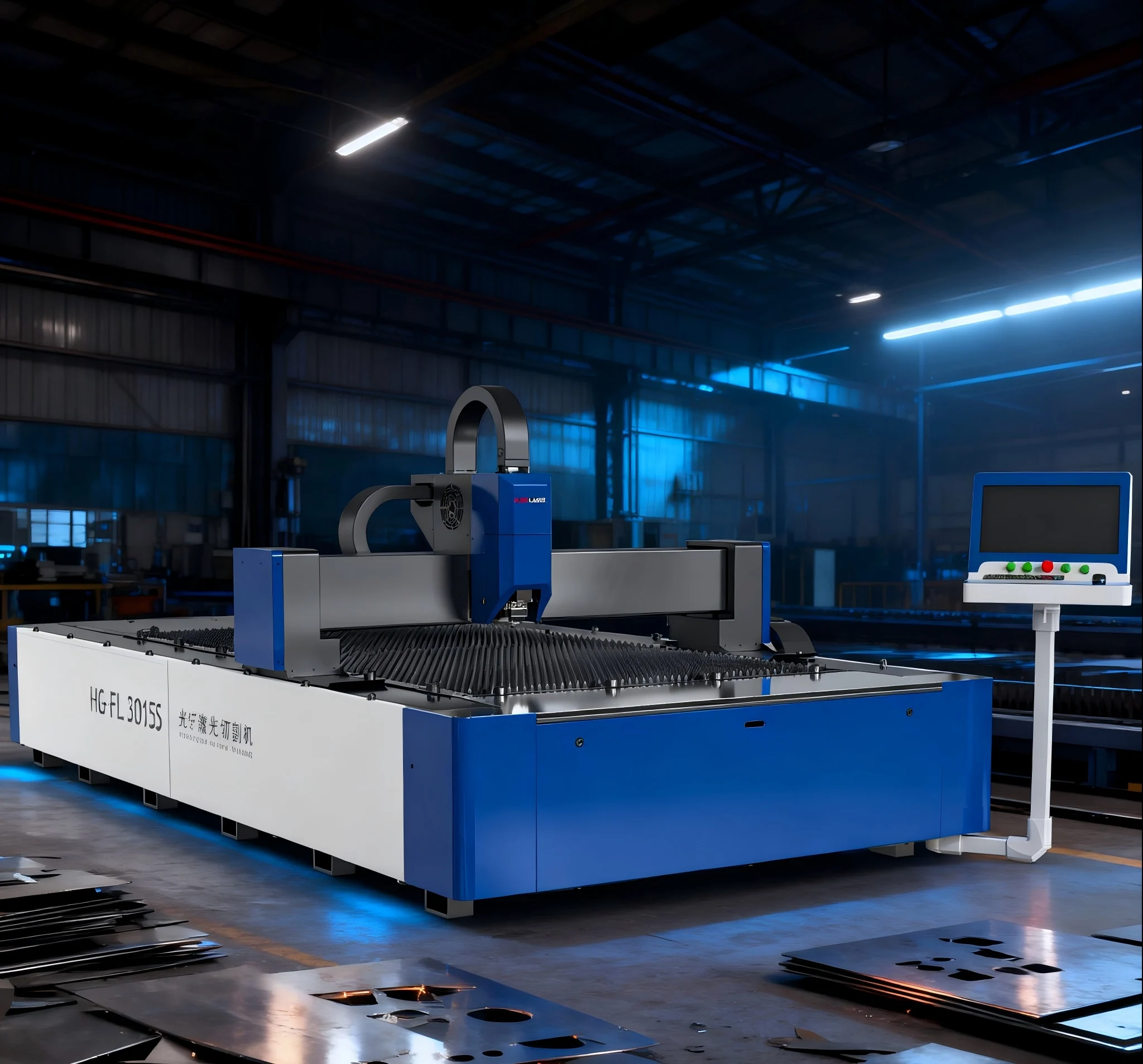 

Промышленный станок для лазерной резки металла с ЧПУ, 3000 Вт, для резки листового металла