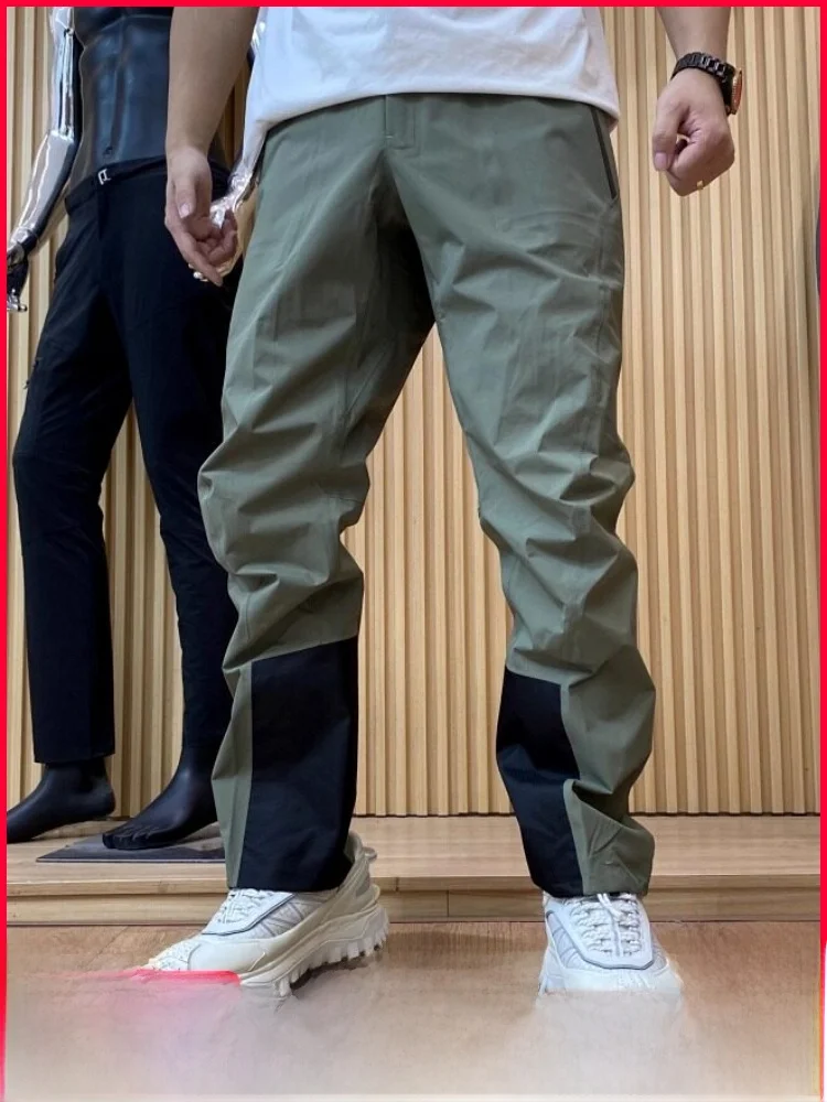 

High-End Skiing Series Men's Outdoor Sports Casual Pants Hard ell Full Glue Waterproof Autumn Winter Straight Leg Trousers