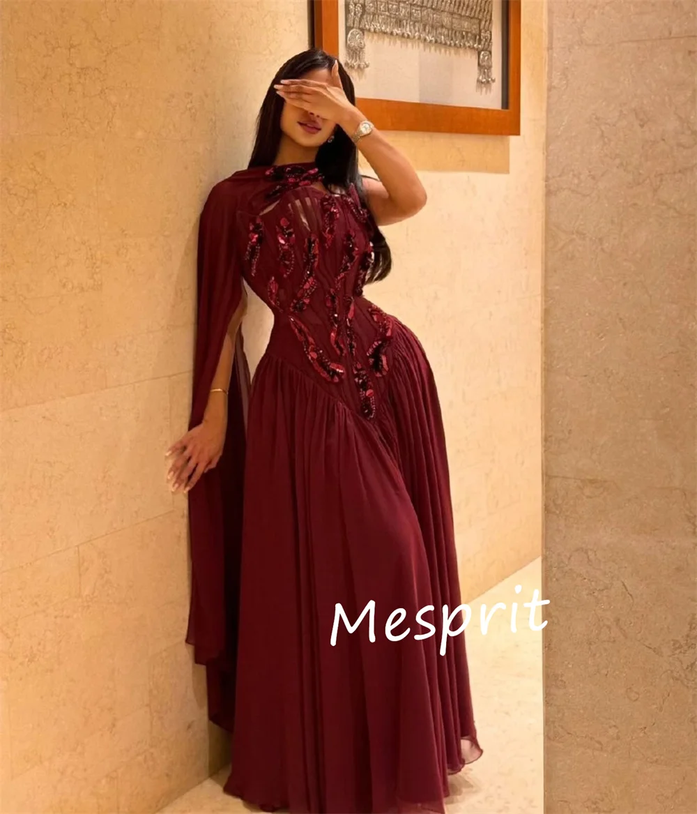 Customized Chinese Style Chiffon Pleat Sequined A-line Strapless Long Dresses Bespoke Occasion Dresses Chinese Style