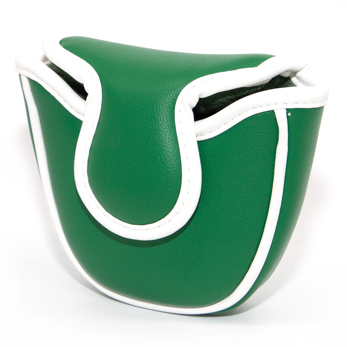 Golf Putter Cover New Green Lucky Four Leaf Clover LeatherGolf Mallet Putter Headcovers Golf Club Head Cover Leather