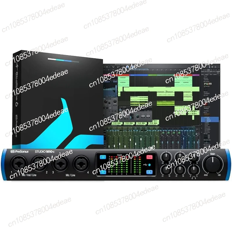 PreSonus Studio 1810c 18x8, 192 kHz, USB Audio Interface with Studio One Artist and Ableton Live Lite DAW Recording Software