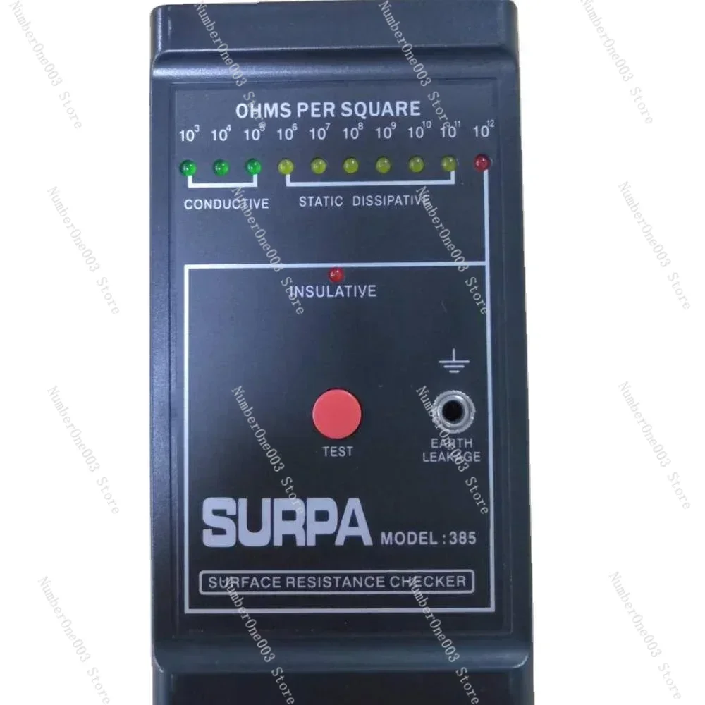 Black ESD ESD Items Meter Multipurpose Digital LED Display For  Surface Resistance Tester Surpa 385