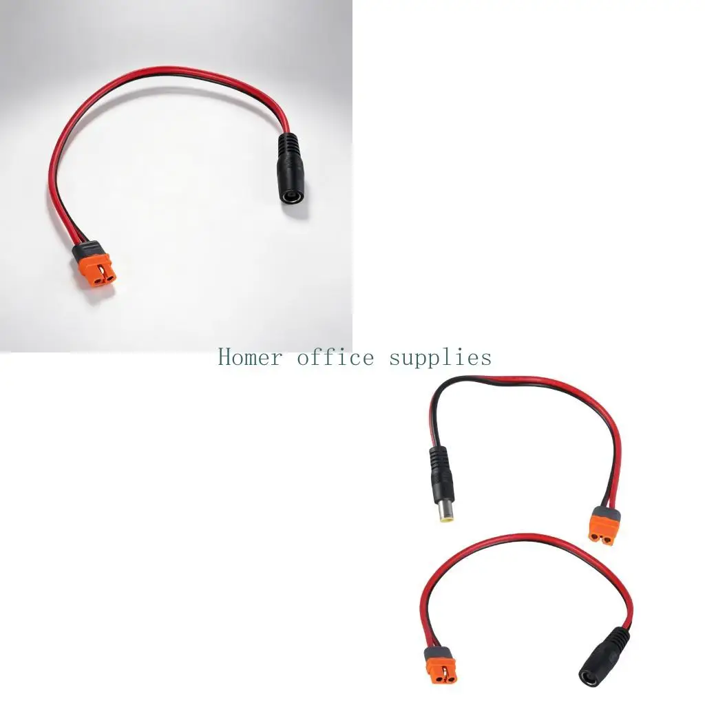 K43B Mobile Energy Storage Charging Cord XT60I to DC7909 14AWG Wire 1 Meter Cable for Backup Charging Arrangement Tasks