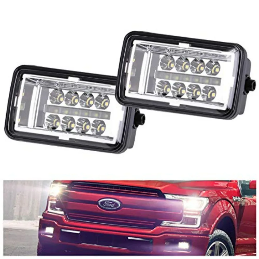 

Upgrade F150 Fog Lights for 2015-2020 F-150 - 4 Inch LED Fog Light Assembly Kit Waterproof Bumper Lamps Set 1 Pair