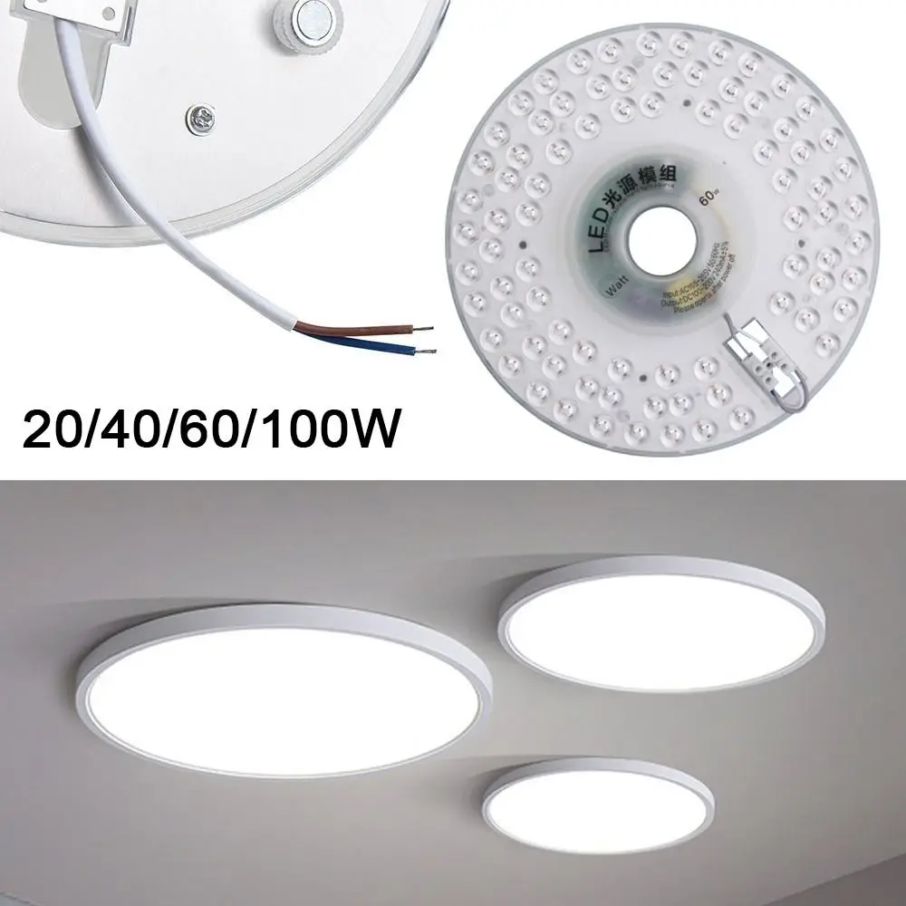 Circle Light Round Shape LED Panel Light AC Power 20W 40W 60W 100W LED Module Circular Lamp Board Flush Mount