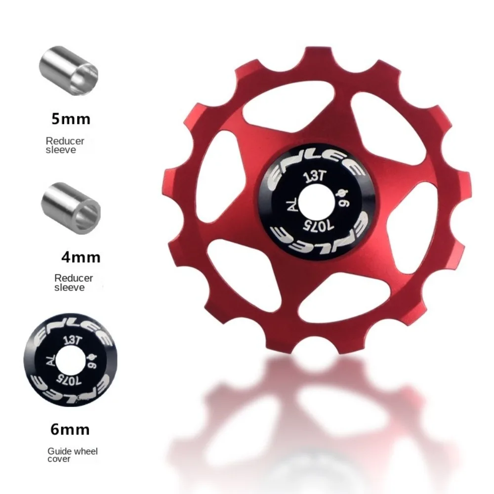 ENLEE roda pemandu belakang sepeda, aluminium Aloi 11T 13T bantalan Jockey Roda Peilin Derailleur bagian aksesoris perbaikan sepeda