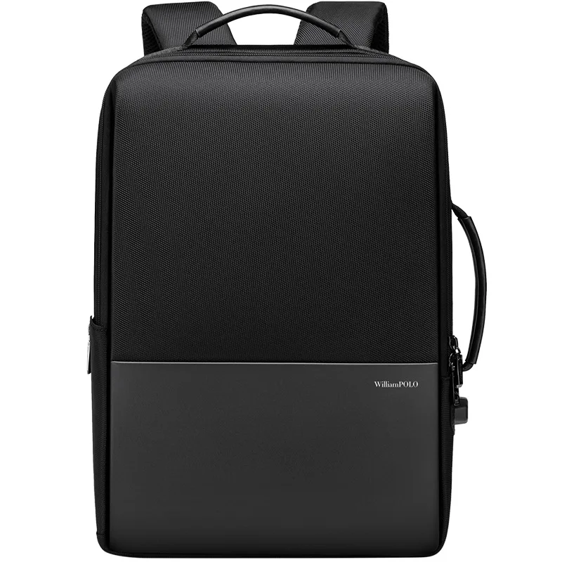 الرجال السفر حقيبة ظهر للأعمال الراقية سعة كبيرة مدرسة السفر الأعمال جلد الرجال على ظهره حقيبة كمبيوتر محمول بالجملة #5