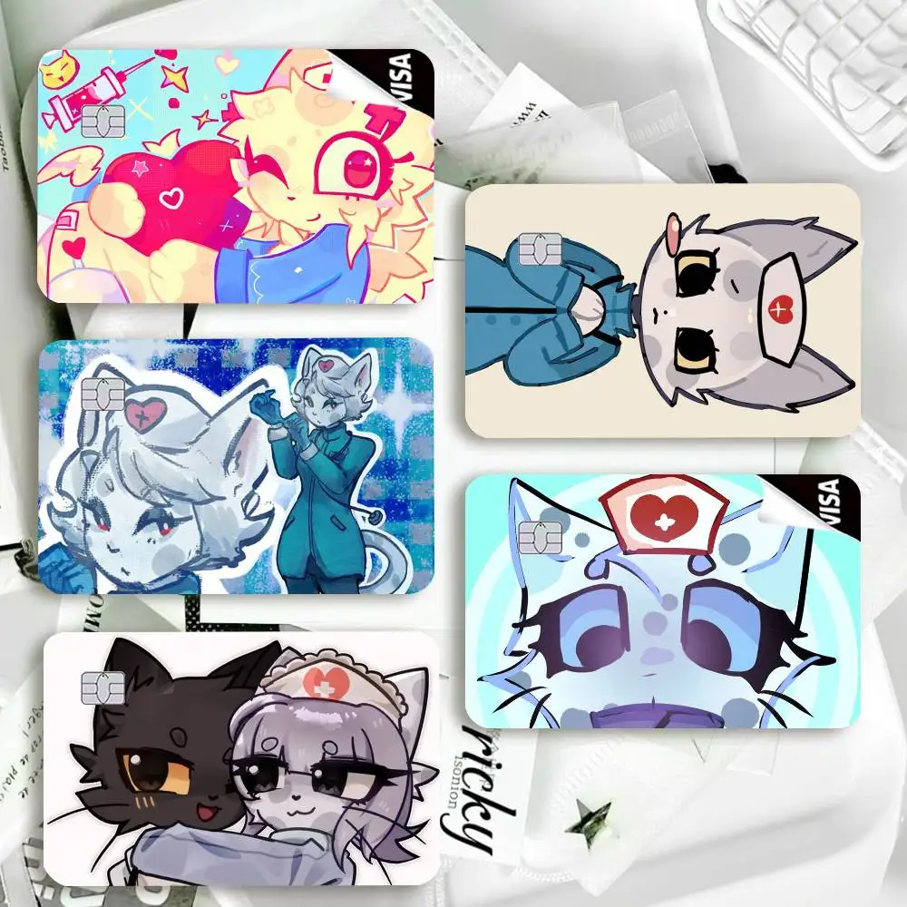 Animal hospital H-Head nurse Waterproof Film Skin Cover Credit Card Stickers Debit Front Bank Bus Pass