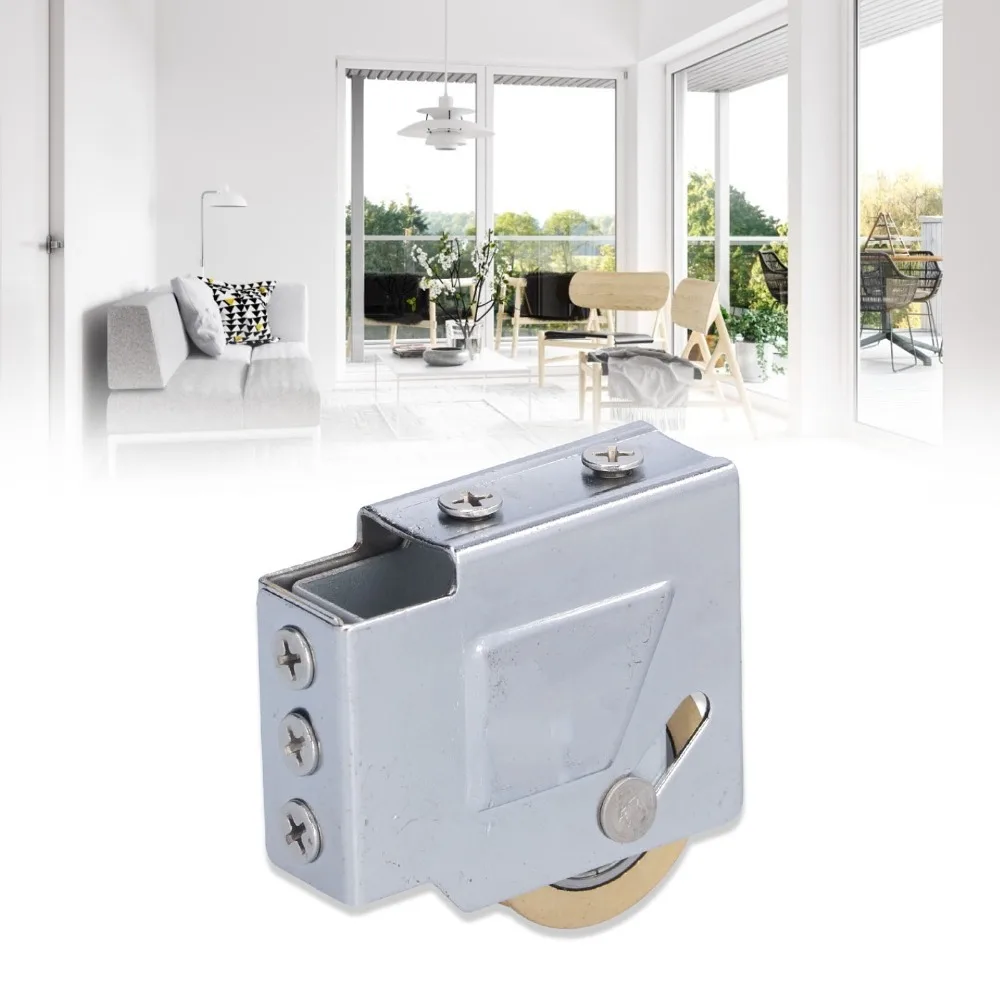 Durable Stainless Steel Housing Sliding Door Roller Adjustable Push Pull Patio Door Roller Window Pulley Sliding Doors