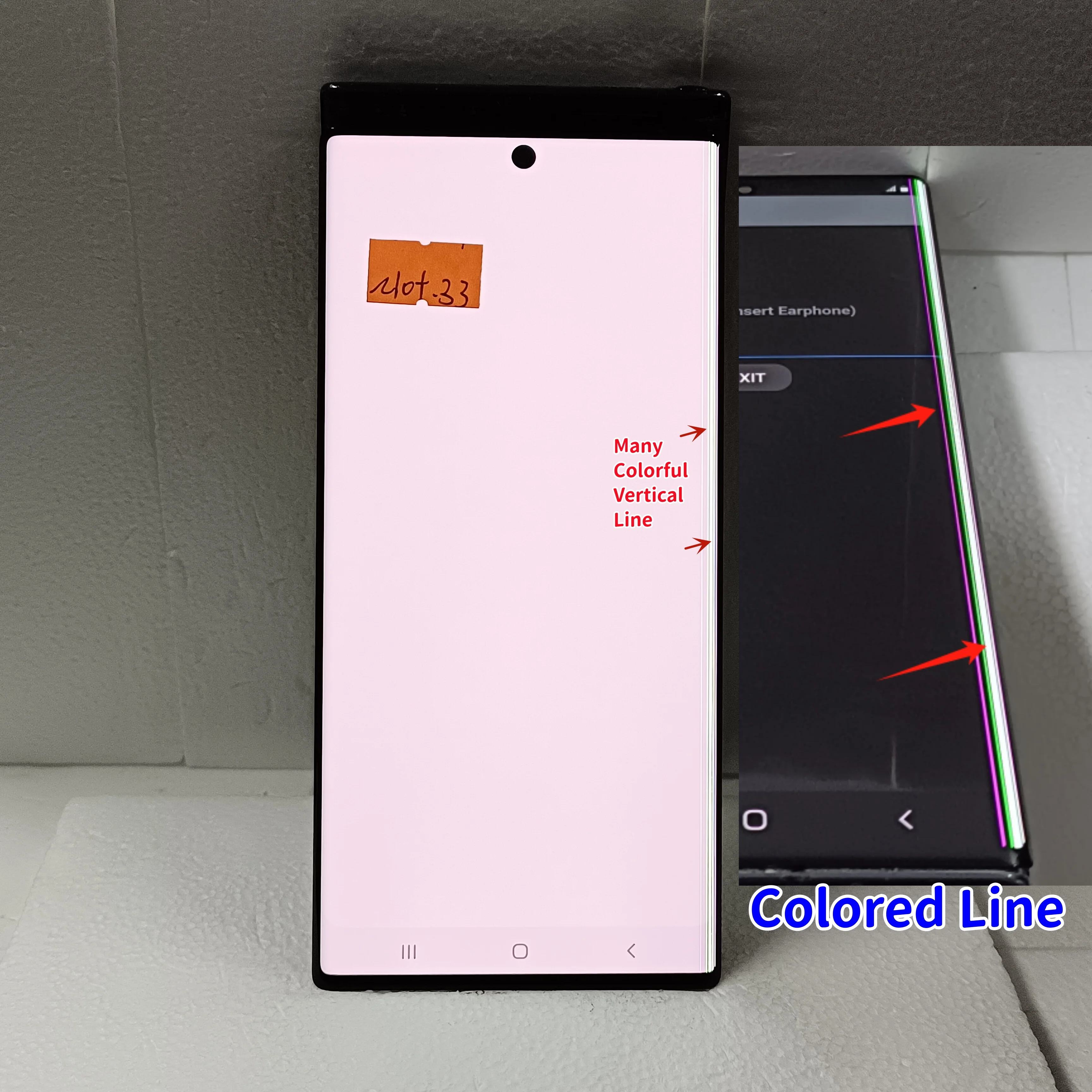 Bloc écran tactile LCD AMOLED, avec Dot Line, pour Samsung Galaxy Note 10 Plus N975F N976B, 100% fonctionnel