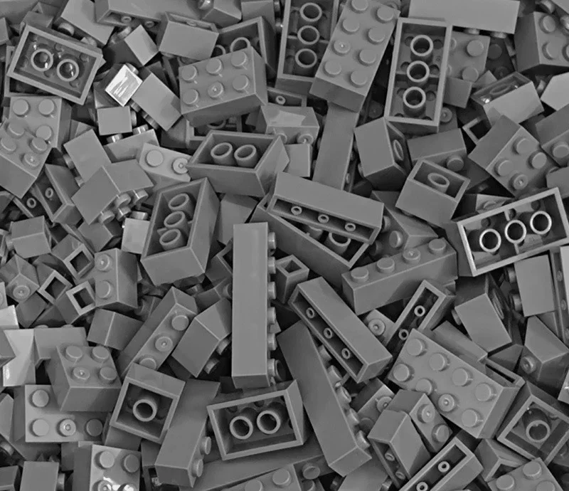 120 Stück Bausteine, Großpackung, sortiert von Farbe, Ziegelsteinen, Blockplatte, Spielzeug, kleine Partikel, kompatibel mit Legoeds DIY-Kit