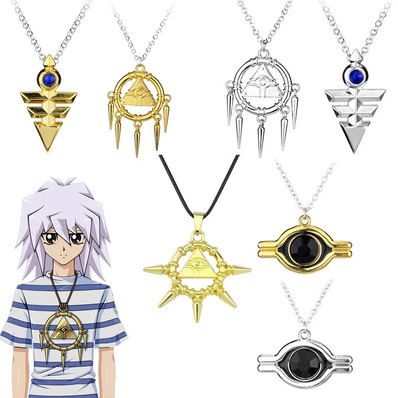 3D Anime Yu-Gi-Oh collana Millenium ciondolo gioielli Anime Yugioh giocattolo Cosplay piramide occhio egiziano di Horus collana fibbia chiave