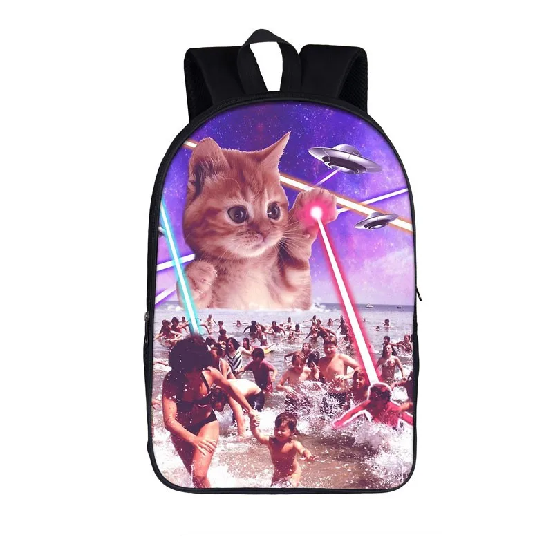 Kawaii Galaxie Einhorn Katze Schult aschen für Teenager Mädchen Jungen Rucksack Frauen Männer Laptop Taschen Tier Rucksack lässig Rucksack