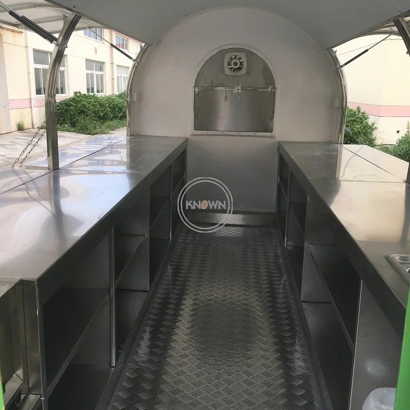Chariot de nourriture multifonctionnel personnalisé, voiture alimentaire, camion de nourriture, nouveau design, 4m de long