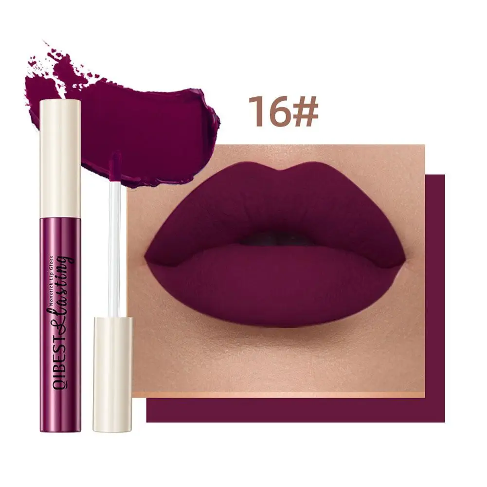 Lápiz labial líquido Sexy de larga duración, maquillaje hidratante, glaseado, terciopelo Natural mate, resistente al agua, G8N6