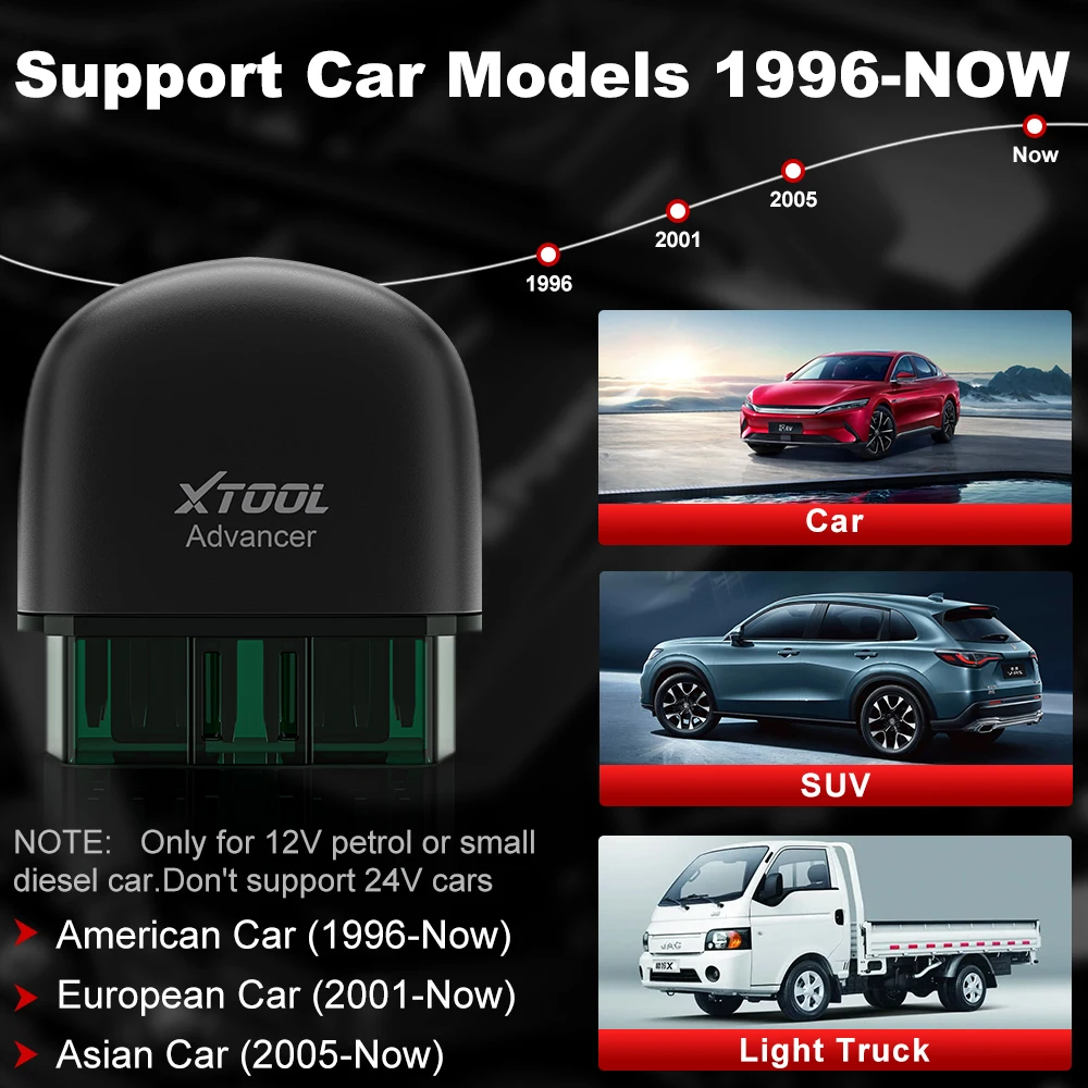 XTOOL AD20 Bluetooth OBD2 Scanner For Engine System Diagnostic Code Reader HUD Display Perfromance Test Lifetime Free Update