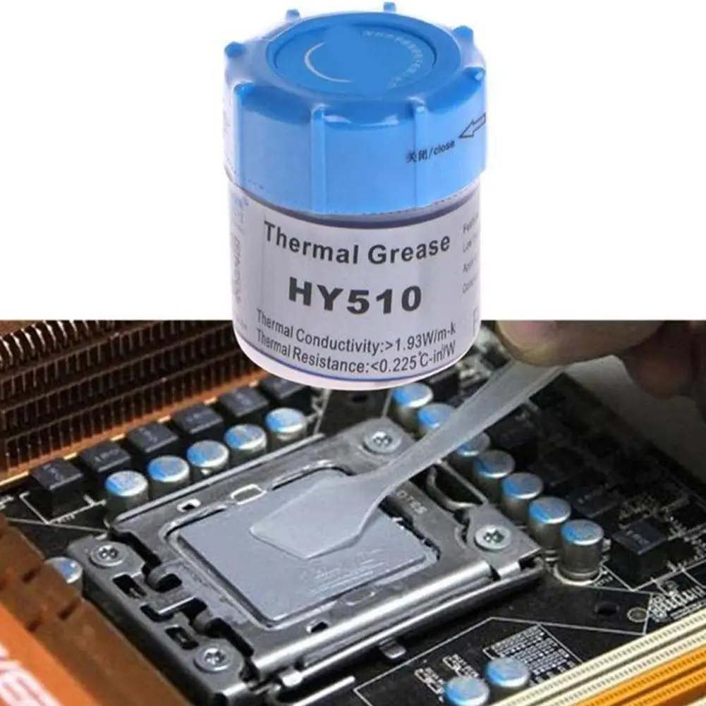 HY510 10g Silicone Thermal Paste Heat Transfer Grease Heat Sink CPU GPU Chipset Notebook Computer Cooling Syringe