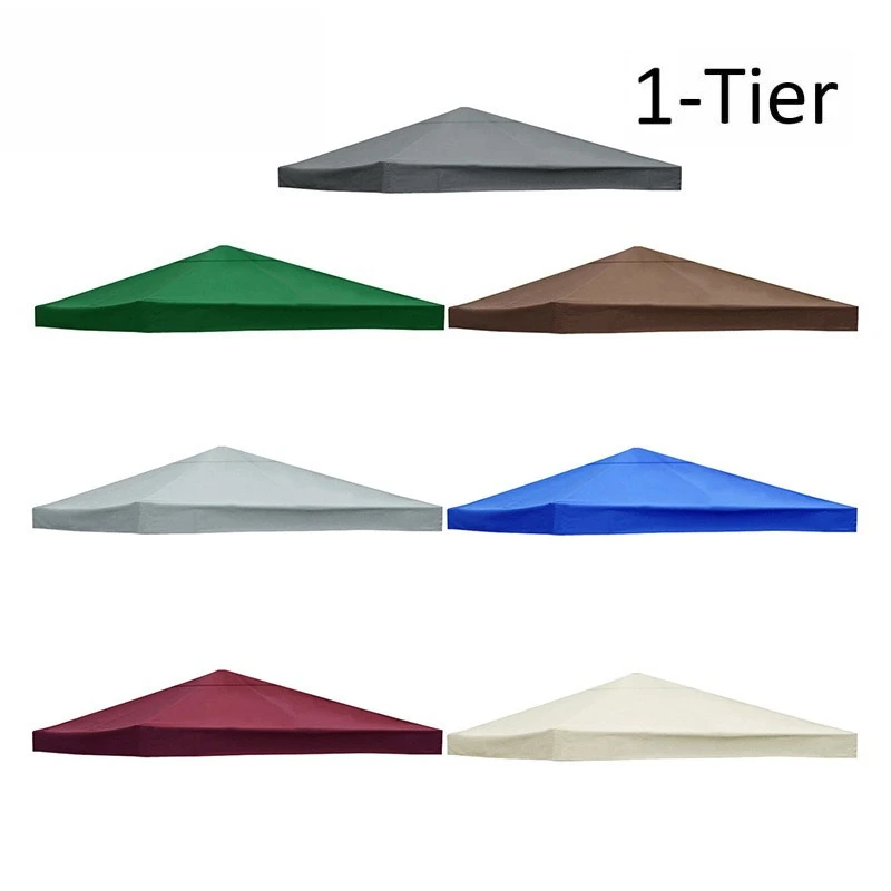Hot Sale Outdoor BBQ Patio Garden Replacement Awning Top Cloth Double-layer Gazebo Sunscreen Umbrella Tarpaulin Fast Delivery