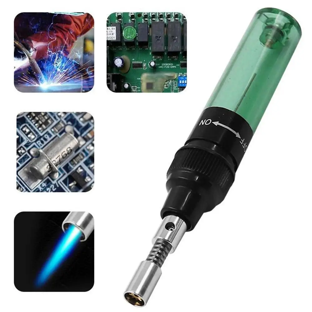 Portable Gas Soldering Iron Gas Blow Torch Gun 1300 Celsius Wireless Heating Tool Electric Blow Pen Torch Cordless Welding Tool